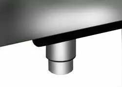 Kit 4 pieds Inox pour hauteur de 90 � 85 cm - SMEG R�f. KITPDQ