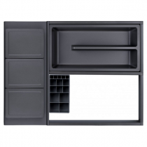 Kit d\'aménagement de tiroir en plastique pour meuble profondeur 46cm - JACOB DELAFON Réf. EB751-NF