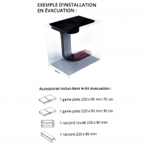 KIT D\'EVACUATION POUR HOTTES DE PLAQUE - ROBLIN Réf. 6841856 / 1120616145