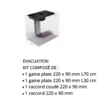 Kit d\'évacuation pour hottes de plaque - ROBLIN Réf. 6841856 / 1120616145