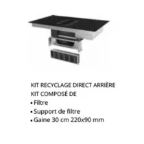 Kit de recyclage direct sortie arrière - Roblin Réf. 6301328