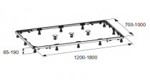 Kit de réhausse 100x180 pour receveurs - Jacob Delafon Réf. E61427-NF