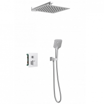 Kit douche encastré thermostatique carré Chromé - O\'DESIGN Réf. KIT802HC-C