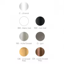 Kit douche encastré thermostatique rond Nickel brossé - O\'DESIGN Réf. KIT802HR-NB