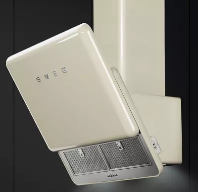 Kit extension de chemin�e Ann�es 50 Cr�me - SMEG R�f. KITCMNFABCR