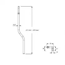 Kit pieds support de plage pour baignoire d\'angle - JACOB DELAFON R&eacute;f. E6D121-NF