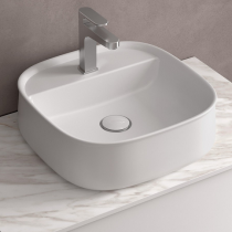 Lavabo à poser COZY 42x42cm Blanc mat - SALGAR Réf. 114532
