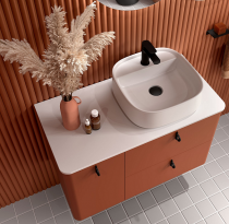 Lavabo à poser COZY 42x42cm Blanc mat - SALGAR Réf. 114532