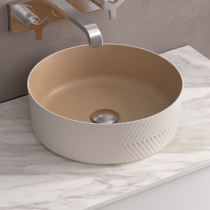 Lavabo à poser DUNE Ø36cm Sand - SALGAR Réf. 114522