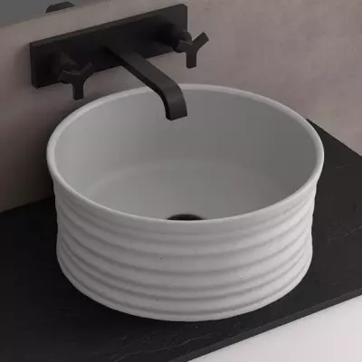 Lavabo � poser LOOP � 41x18cm Gris mat - SALGAR R�f. 114521
