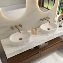 Lavabo à poser VENICE 48x32.5cm Blanc mat - SALGAR Réf. 114534