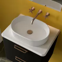Lavabo à poser VENICE 48x32.5cm Blanc mat - SALGAR Réf. 114534