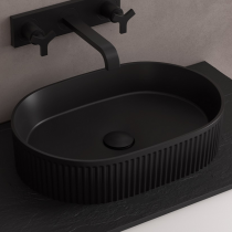 Lavabo à poser VENICE 48x32.5cm Noir mat - SALGAR Réf. 114535