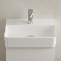 Lavabo AIDA 45cm en porcelaine Blanc brillant - SALGAR Réf. 114533