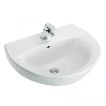 Lavabo Patio 55 x 45 cm avec trop-plein Blanc brillant - JACOB DELAFON R&eacute;f. E4158-00