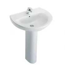 Lavabo Patio 60cm Perc&eacute; 1 trou sans trop plein Blanc - JACOB DELAFON R&eacute;f. E4159-00