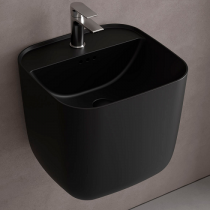 Lavabo suspendu MONOLITH SQUARE 42x40cm Noir mat - SALGAR Réf. 114524