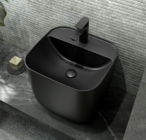 Lavabo suspendu MONOLITH SQUARE 42x40cm Noir mat - SALGAR Réf. 114524