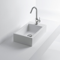 Lave mains céramique Hox Mini 45x25cm Whitemat - Cristina Ondyna Réf. WHX450924