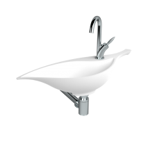 Lave-mains Colibri 67cm Blanc percé 1 trou (sans mitigeur) - DECOTEC Réf. 1812651