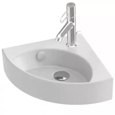 Lave-mains d'angle Odeon Rive gauche 34cm c�ramique Blanc - Jacob Delafon R�f. EGP112-00