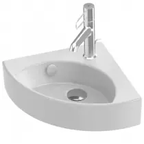 Lave-mains d'angle Odeon Rive gauche 34cm c&eacute;ramique Blanc - Jacob Delafon R&eacute;f. EGP112-00