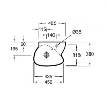Lave-mains Nouvelle Vague 45cm Laque satin&eacute;e SublimTech (8 finitions au choix) - JACOB DELAFON R&eacute;f. EGK312-xxx