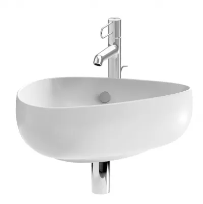 Lave-mains Nouvelle Vague 45cm perc� 1 trou Blanc - JACOB DELAFON R�f. EGK112-00