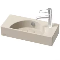 Lave-mains Od&eacute;on Rive gauche 50cm 1 trou &agrave; droite SublimTech Laque satin&eacute;e (8 finitions au choix) - JACOB DELAFON EGO112-56-xxx