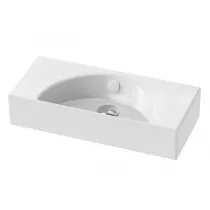 Lave-mains Od&eacute;on Rive gauche 50cm pr&eacute;-per&ccedil;&eacute; Blanc - JACOB DELAFON R&eacute;f. EGO112-00