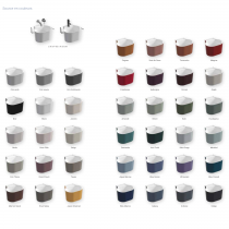 Lave-mains SOURCE Oblong Solidsurface blanc mat ou laque satinée - SANIJURA Réf. 140101