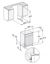 Lave-vaisselle encastrable 14 couverts 8.4l A Inox - MIELE Réf. G 7600 SCU IN AutoDos