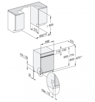 Lave-vaisselle intégré 14 couverts 8.4l B Inox - MIELE Réf. G 5410 SCi IN