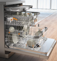 Lave-vaisselle pose libre 14 couverts 8.4l A Inox - MIELE Réf. G 7623 SC Full Inox AutoDos