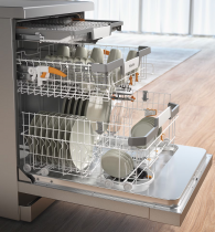 Lave-vaisselle pose libre 14 couverts 8.4l B Inox - MIELE Réf. G 7130 SC Front Inox AutoDos