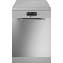 Lave-vaisselle pose libre 60cm 14 couverts 10.5l C Silver/inox - SMEG Réf. LVS342CQSX