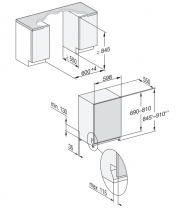Lave-vaisselle tout intégrable 14 couverts 8.4l A  - MIELE Réf. G 7985 SCVi XXL AutoDos k2o
