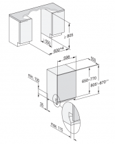 Lave-vaisselle tout intégrable 14 couverts 8.4l A - MIELE Réf. G 7650 SCVi AutoDos