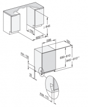 Lave-vaisselle tout intégrable 14 couverts 8.4l A - MIELE Réf. G 7655 SCVi XXL AutoDos