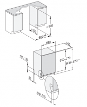 Lave-vaisselle tout intégrable 14 couverts 8.4l A - MIELE Réf. G 7760 SCVi AutoDos