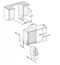 Lave-vaisselle tout intégrable 14 couverts 8.4l A - MIELE Réf. G 7765 SCVi XXL AutoDos