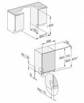 Lave-vaisselle tout intégrable 14 couverts 8.4l B - MIELE Réf. G 7180 SCVi AutoDos