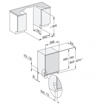 Lave-vaisselle tout intégrable 14 couverts 8.4l B - MIELE Réf. G 7190 SCVi AutoDos FrontFit