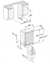 Lave-vaisselle tout intégrable 14 couverts 8.4l B - MIELE Réf. G 7195 SCVi XXL AutoDos FrontFit