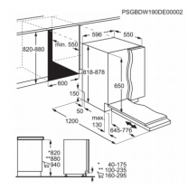 Lave-vaisselle tout intégrable 60cm 14 couverts 10.5l D - AEG Réf. FSB53927Z