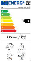 Lave-vaisselle tout intégrable 60cm 14 couverts 10.5l D - AEG Réf. FSB53927Z