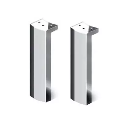 Lot de 2 pieds Illusion / Optimum 20cm - Chrom� brillant - DECOTEC R�f. 1771102