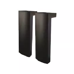 Lot de 2 pieds Illusion / Optimum 20cm - Noir mat - DECOTEC R�f. 1771103