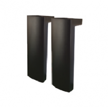 Lot de 2 pieds Illusion / Optimum 20cm - Noir mat - DECOTEC Réf. 1771103