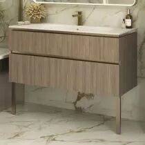 Lot de 2 pieds Levanto h.34cm - Bronze mat - DECOTEC Réf. 1826761